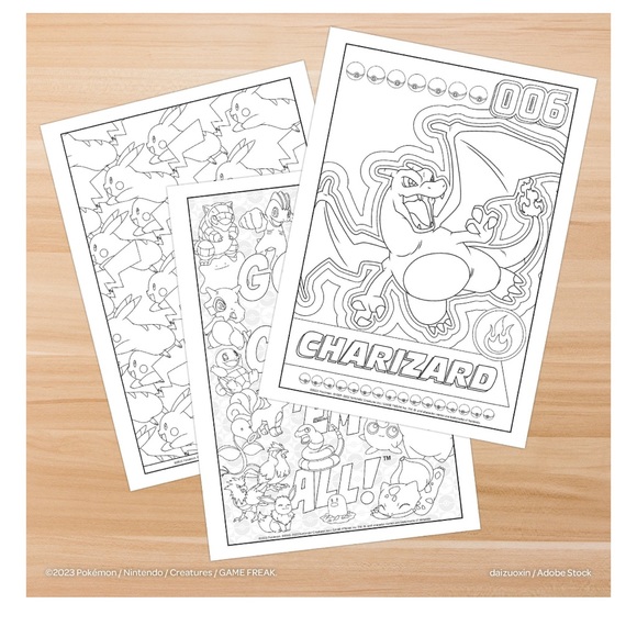 Pokemon 40 Page Advanced Coloring Book, Paperback, NEW - Picture 3 of 6